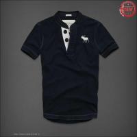 heren abercrombie and fitch henley tee korte t-shirt moose logo koningsblauw Shop Almere rchio707